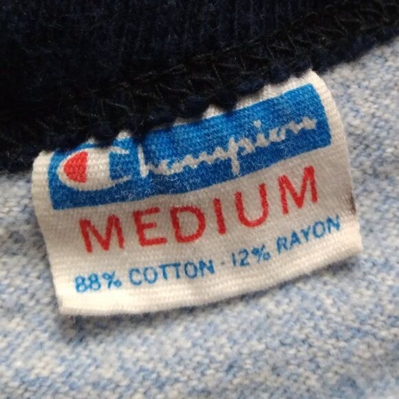 Vintage 70s Champion International Swimming Hall Of Fame Ringer T-Shirt - Picture 4 of 7